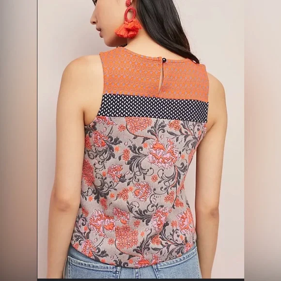 Anthropologie Meadow Rue Boho Floral Sleeveless Women’s Top. Size: XS - Picture 2 of 12